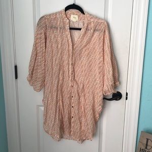 anthropologie maeve buttoned blouse
